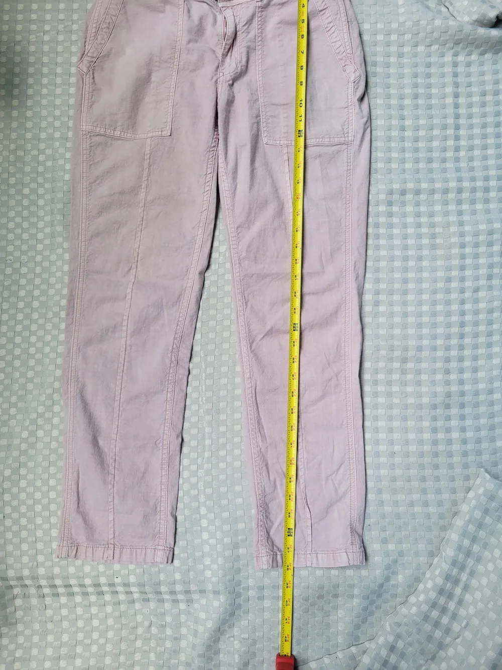 Anthropologie Women’s Light Pink Casual Patch-Pocket Pants Size 28